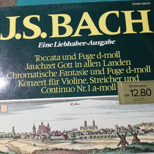 J.S. Bach classical vinyl record like new