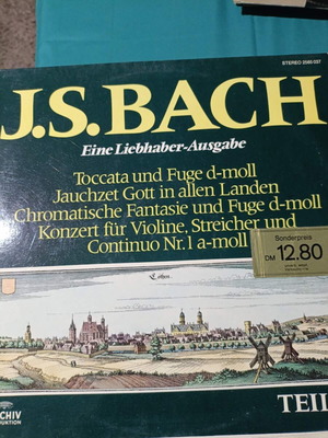 J.S. Bach classical vinyl record like new