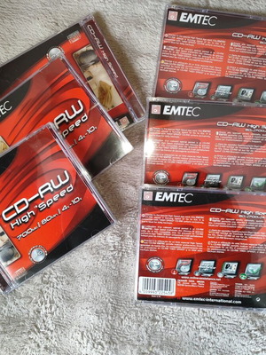 EMTEC High Speed CD-RW pack of 6 new sealed discs