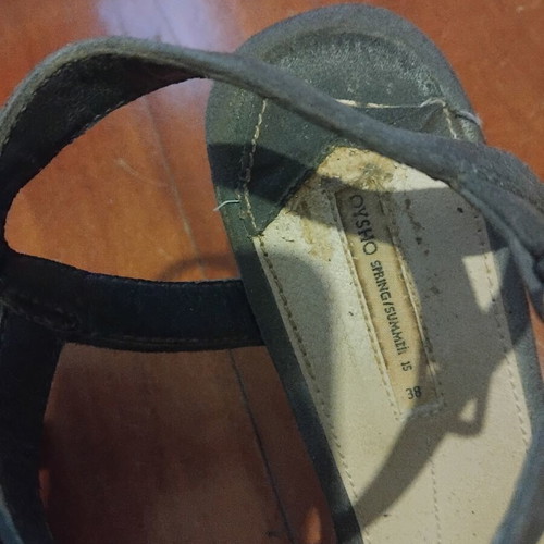 Oysho platform sandals size 38, like new, grey
