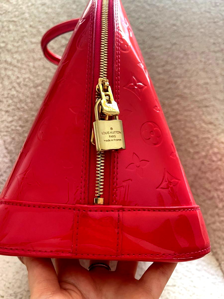 Louis Vuitton Red Monogram Vernis Vanity GM QJA05F3AR3001