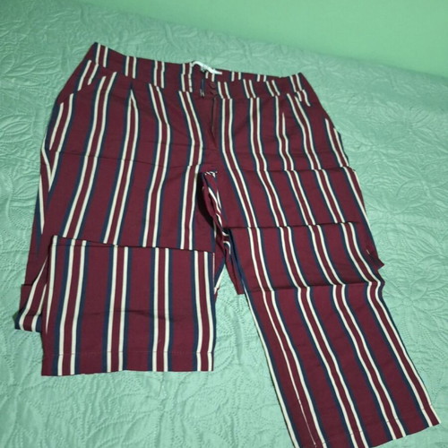 ALE viscose pants multicolor with belt size XL like new