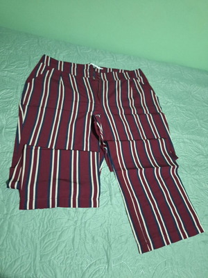 ALE viscose pants multicolor with belt size XL like new