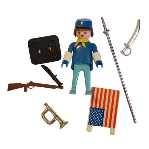 Vintage Lyra Playmobil 3354 American Soldier used, northern Greek