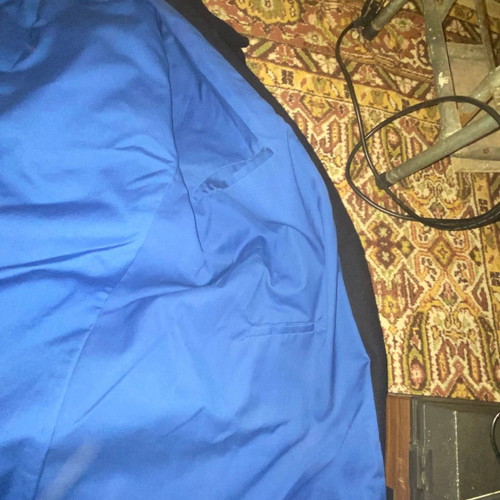 Navy coat authentic with collectible buttons from 1998