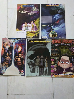 Collection of 5 comic books new, English