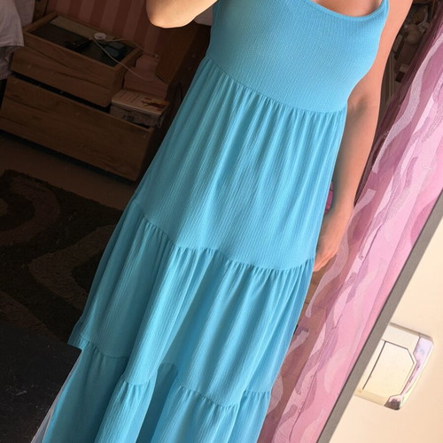 Maxi turquoise dress Primark like new, size 40/42