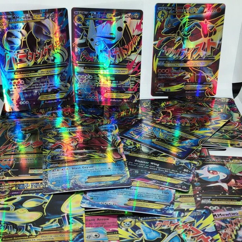 Pokemon Mega Evolution EX Holographic Foil Card Set, 60 pcs