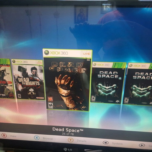 Xbox 360 Slim 500GB RGH used with controller and cables
