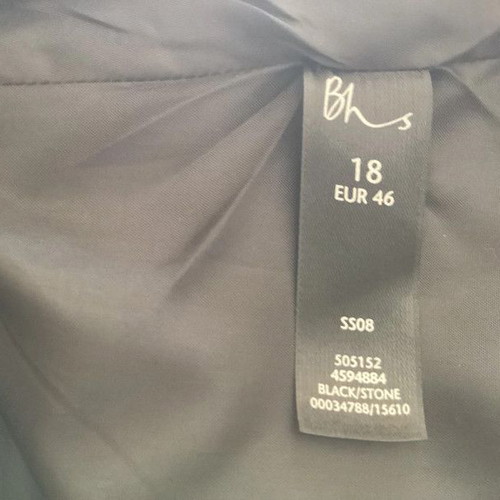 Black A-line skirt with beige stripes XXXL / 46 / 18·New with tags·Bhs