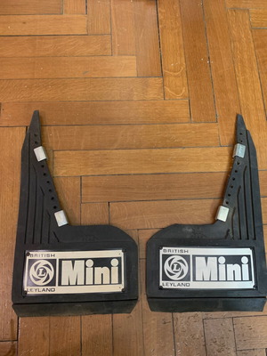 Mini Cooper λασπωτήρες σετ σαν καινούργιοι, αυθεντικοί, made in England