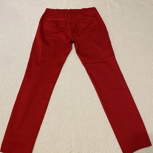 Mango slim fit pants red size XS like new