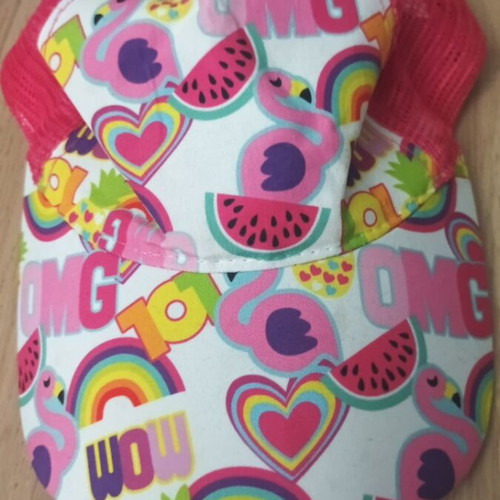 Kids Hat OMG - WOW like new, colorful, size 54
