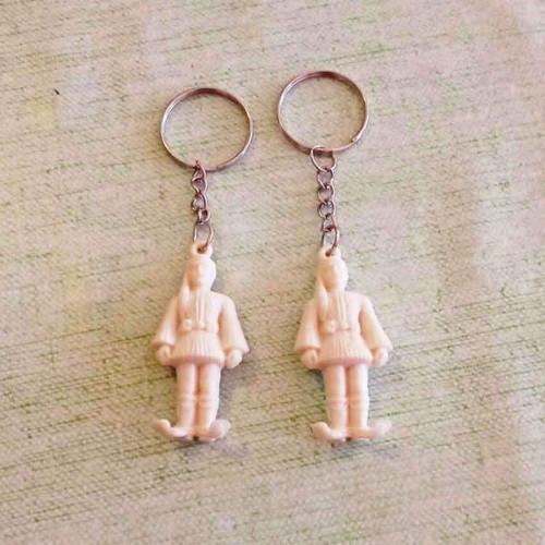 Evzones Tsoliades Keychains set of 2 like new vintage 60s 70s