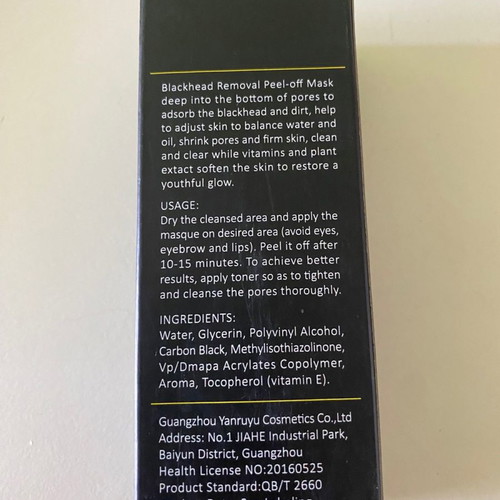 Black face mask new for blackhead removal