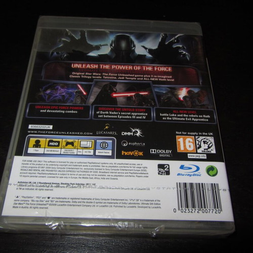 Star Wars Force Unleashed Ultimate Sith Edition Sony PS3 καινούργιο σφραγισμένο