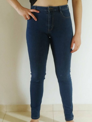 Jeans used, dark color, size 34