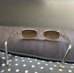 Fendi sunglasses like new, beige transparent frame