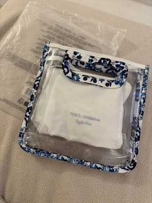 Dolce and Gabbana τσαντάκι καινούργιο με αποσπώμενο νεσεσέρ άσπρο και μπλε