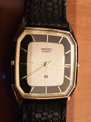 Seiko wristwatch used, Lassale model with leather strap
