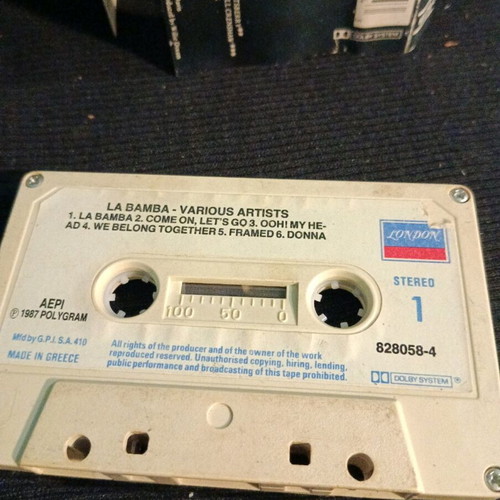 La Bamba soundtrack cassette used