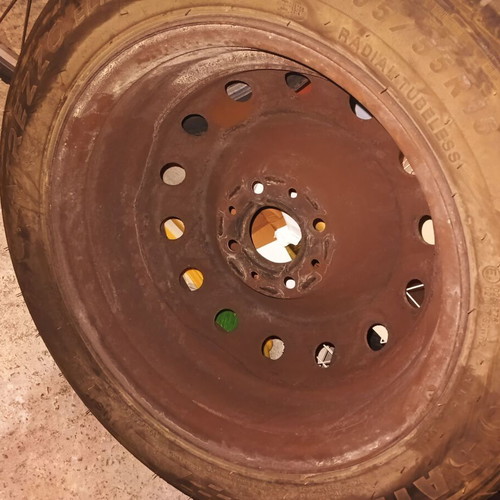 Rims 15" 4x108 used, pair for Citroen, Ford, Peugeot