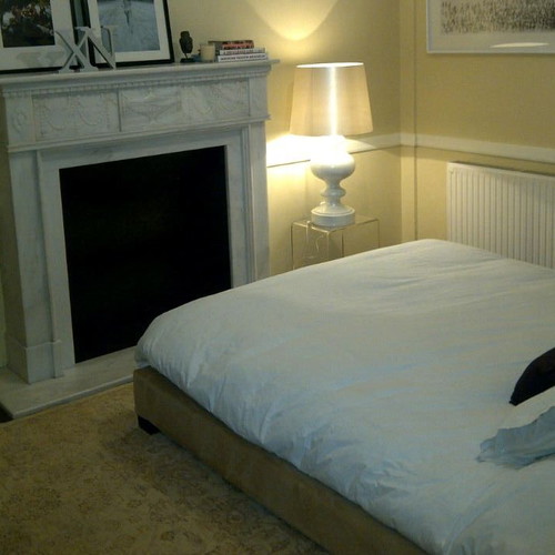 Fabric bed 180x210 with IKEA MALVIK mattress 160x200, complete set