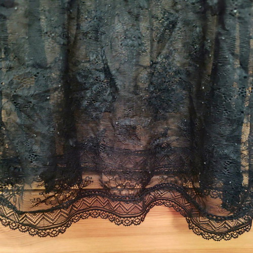 Vertbaudet lace nursing tank top 38/40 like new, black