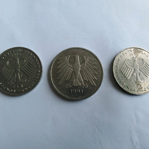 German marks set of 3 coins (5+2+2)