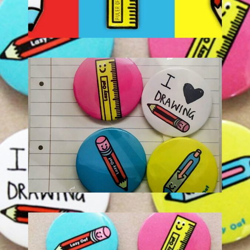 Lazy Oaf pins new, set of 4 designed for Tate London