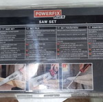 Powerfix saw set new, intact in packaging