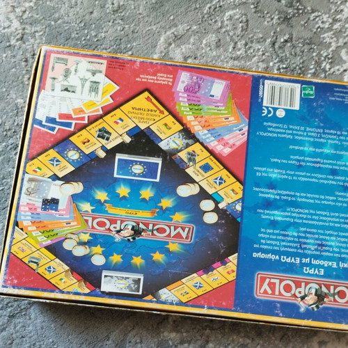 Monopoly euro used, Greek edition with damages