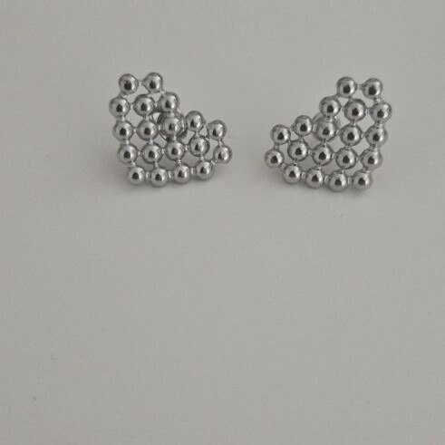 Heart-shaped earrings from stainless steel like new, Claire's
