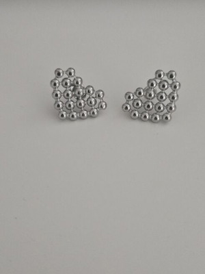 Heart-shaped earrings from stainless steel like new, Claire's