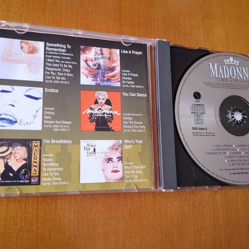 Madonna Like A Prayer CD used with booklet and notes