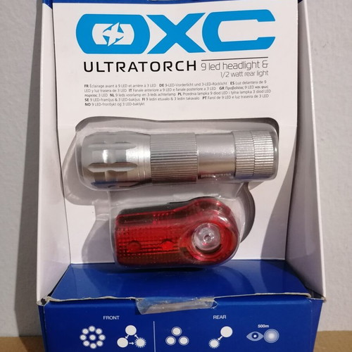 Oxford Ultratorch 9 Led Bicycle Light Set new with batteries