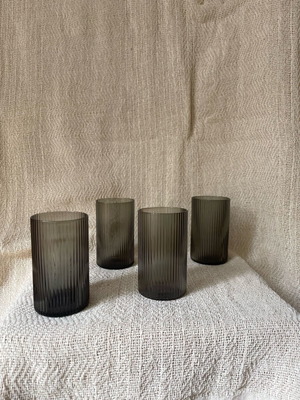 Ripple glasses Ferm Living smoke color new