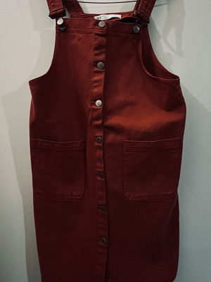 Σαλοπέτα φόρεμα Pink Woman καφέ και κόκκινο σαν καινούργιο μέγεθος L