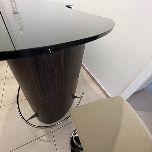 Bar furniture with 2 stools used