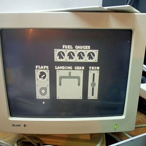 Acer CGA Monochrome Monitor used