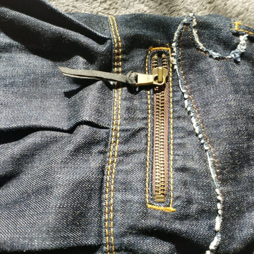 Staff and Co pleated denim skirt medium low waist like new, blue