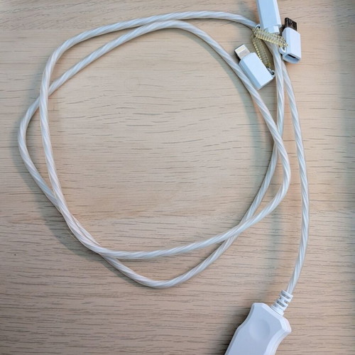 USB cable 3 in 1 new USB-A to USB-C, Lightning, Micro USB