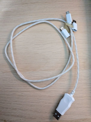 Καλώδιο USB 3 σε 1 καινούργιο USB-A σε USB-C, Lightning, Micro USB