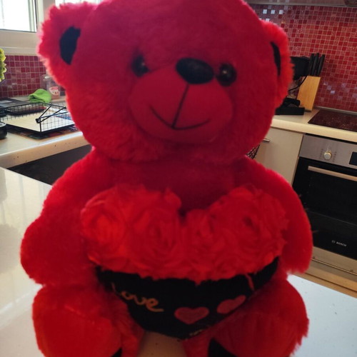 Plush bear like new for Valentine's Day gift