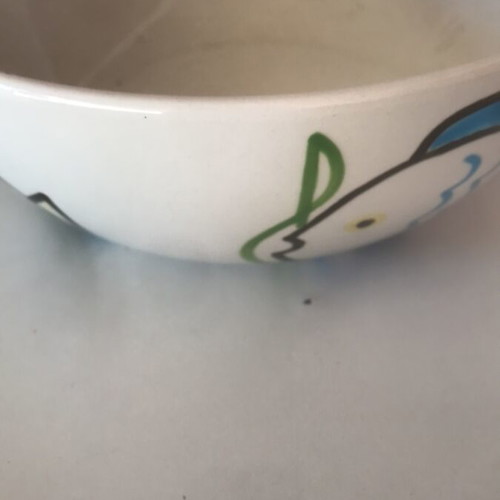 Keramikos ceramic salad bowl used, diameter 21 cm