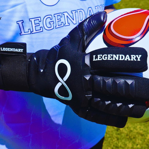 Legendary Infinity Black Premium Latex Goalkeeper Gloves new