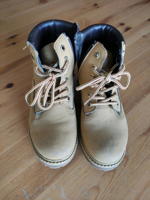 Παιδικά μποτάκια μεταχειρισμένα No35 κίτρινα