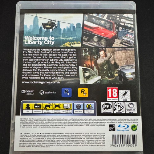 Grand Theft Auto IV PS3 like new