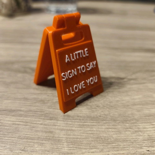 3D Printed Sign New With Personalized Message