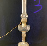 Antique lamp used, height 60cm